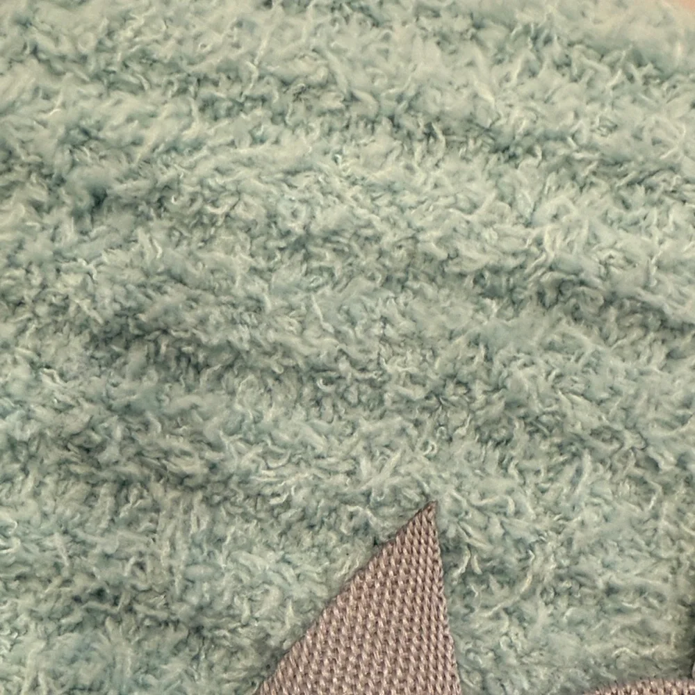 NWT Better Homes and Gardens Cozy Knit 6 ft Throw—Aqua - Picture 3 of 7